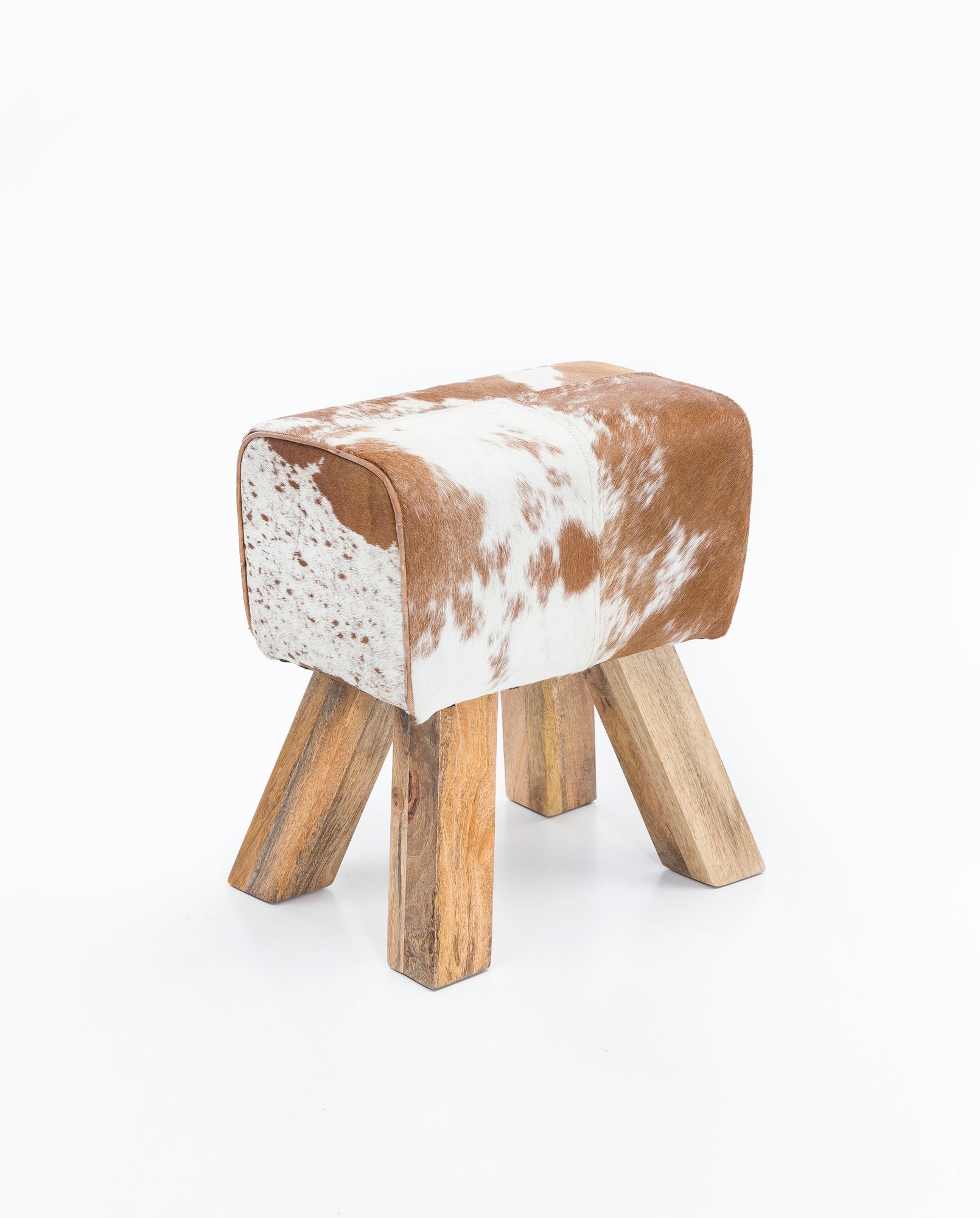 Sitzhocker Arvika Haarleder Bunt 30 × 40 × 47 cm