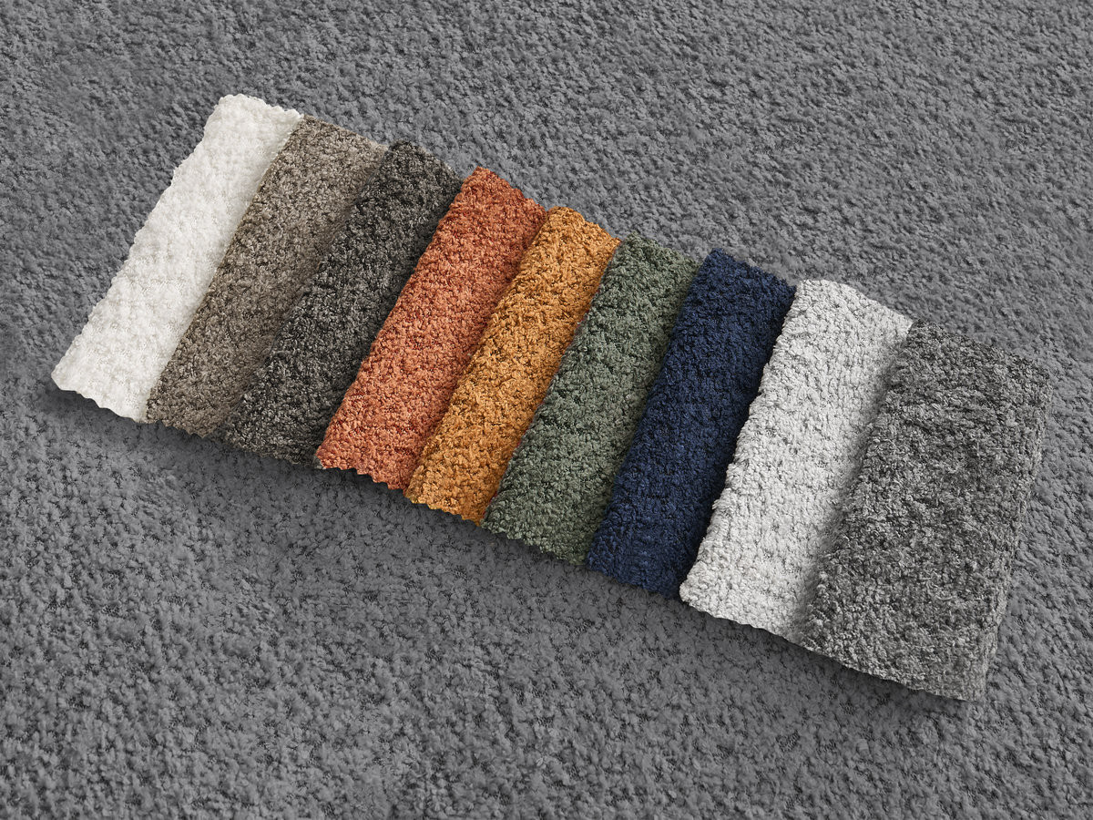 Bobochic Azra Sofamodul 1-Sitzer 90 × 112 cm Bouclé-Stoff Dunkelgrau