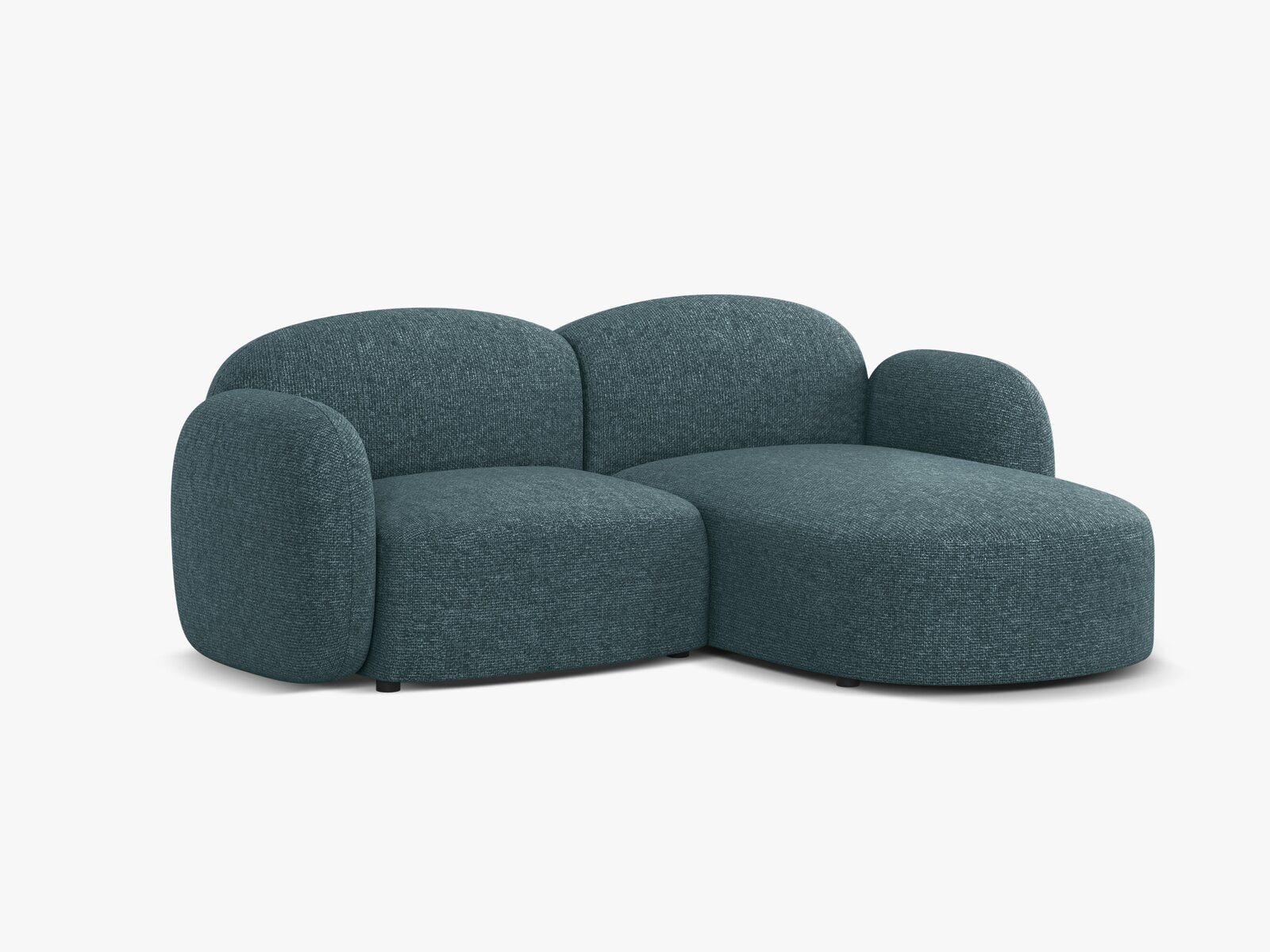 Micadoni Ecksofa Blair 3-Sitzer Rechts Chenille Eden Hellblau
