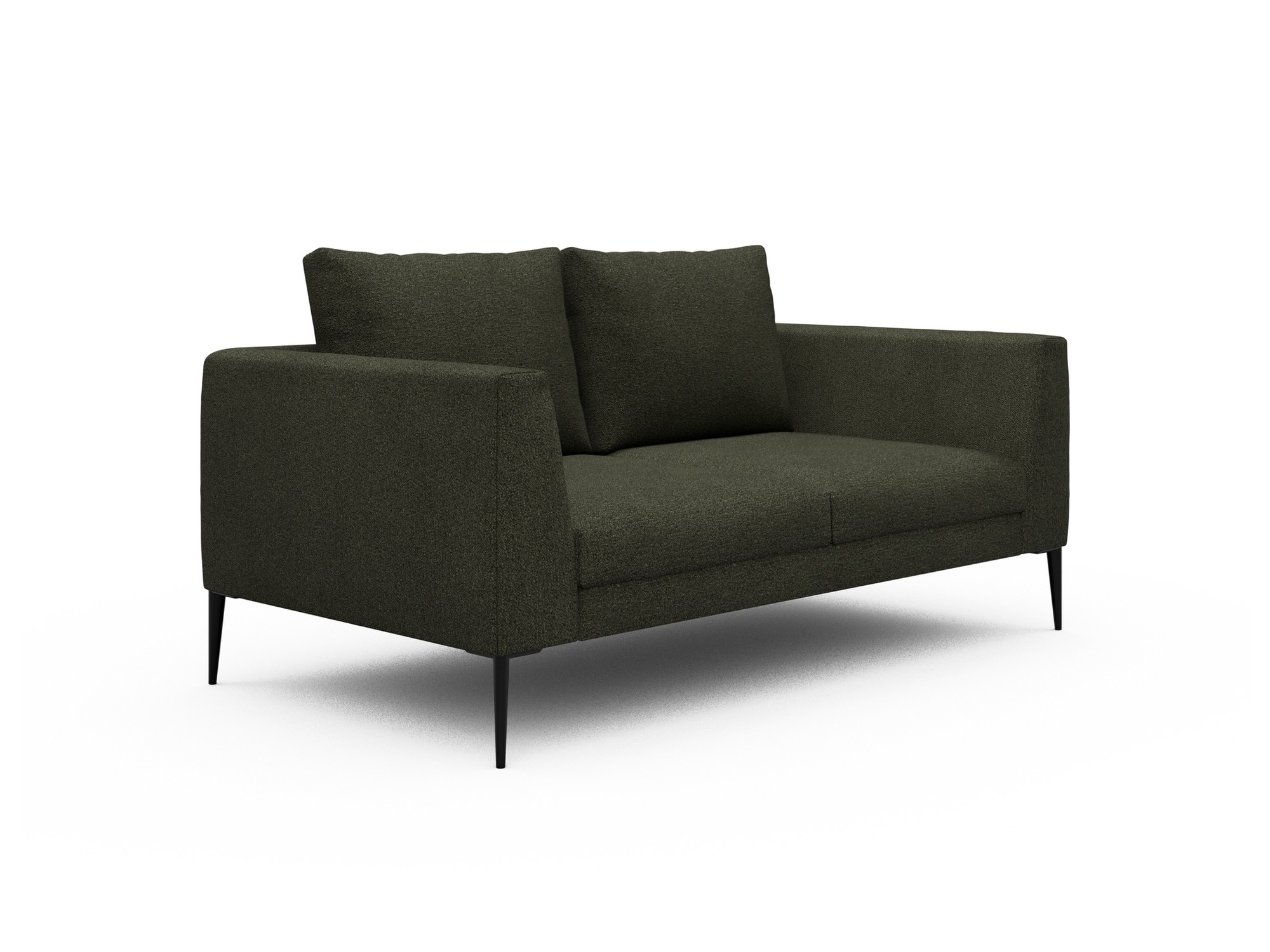 Skandi Home Sofa Paul 2-Sitzer Boucle-Forest-Green moebelfaktor