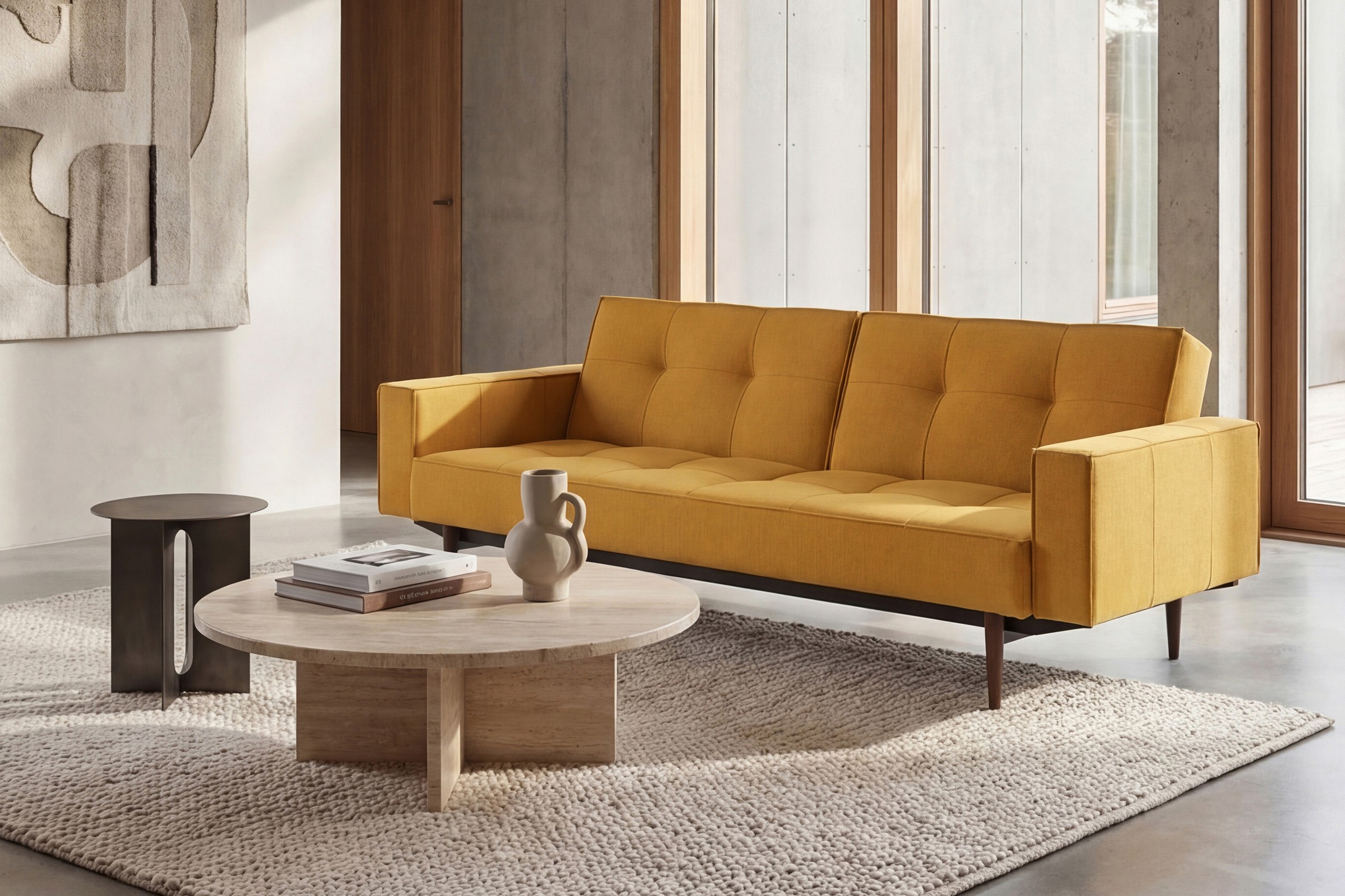 Schlafsofa Splitback mit Armlehnen