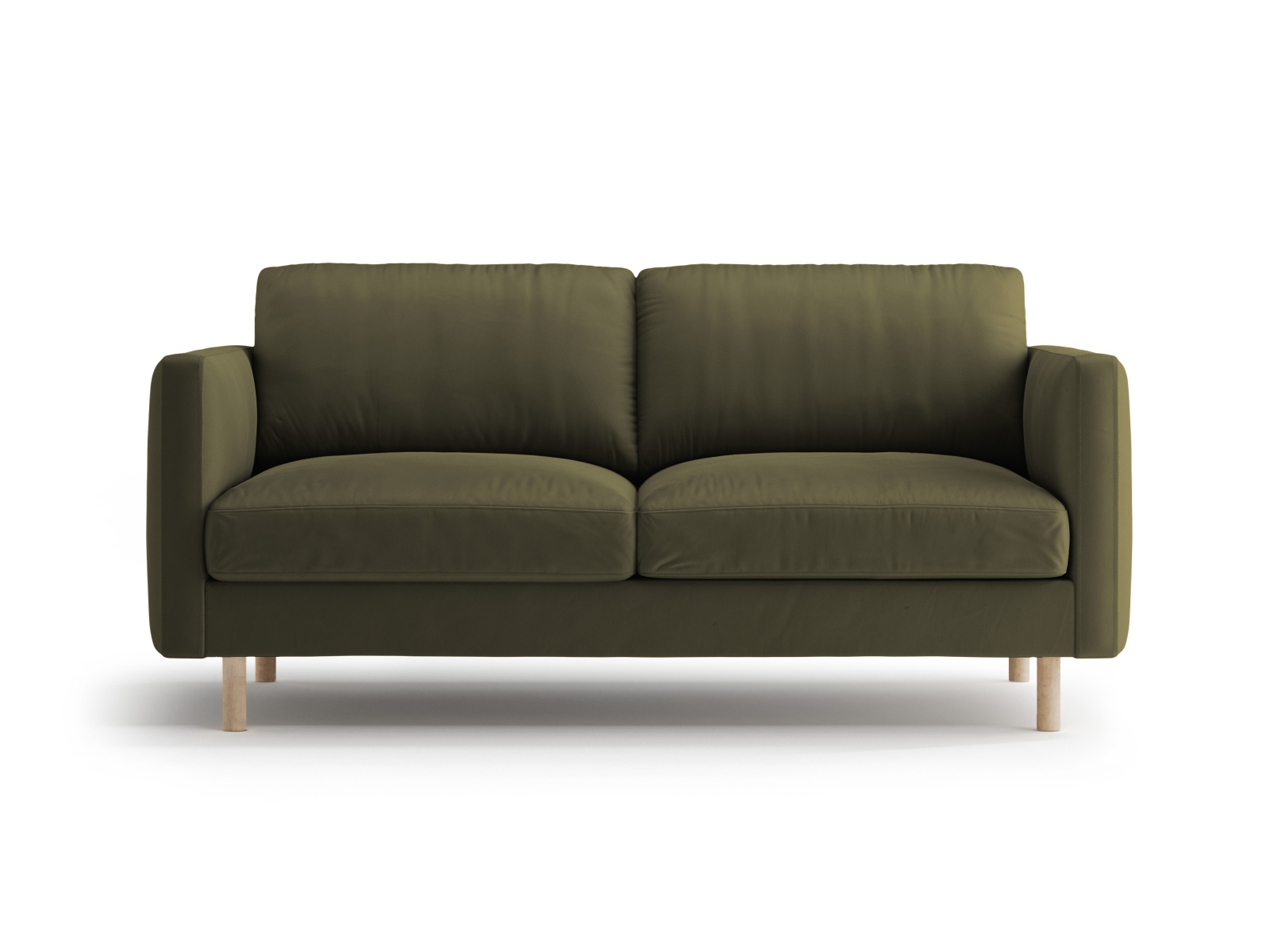 Micadoni Sofa Eden 2-Sitzer Samt Moßgrün Melange