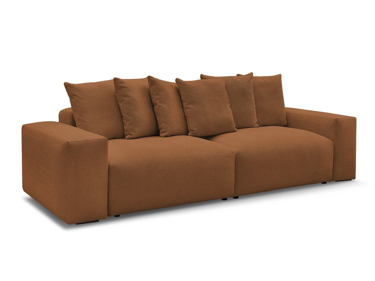 Bobochic Voltaire Sofa 4-Sitzer 320 × 124 cm Melange-Stoff Orange