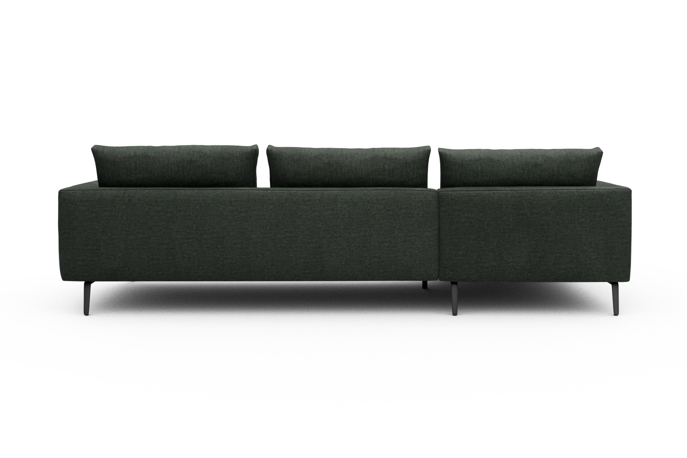 Ecksofa Karl Chaiselongue links mit 2,5-Sitzer Aivi-Pine-Green