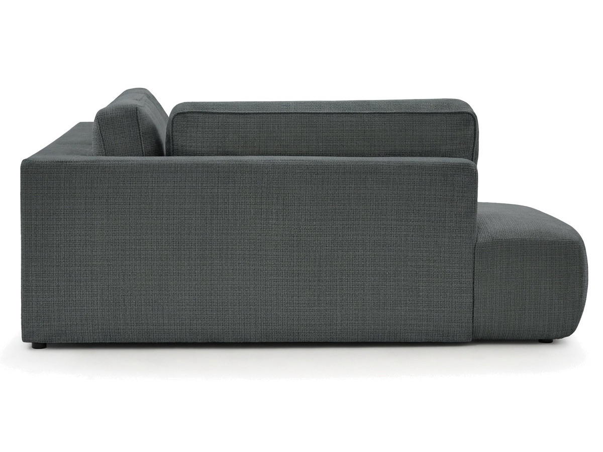 Bobochic Denise Wohnlandschaft Strukturstoff Schwarz Ecke rechts