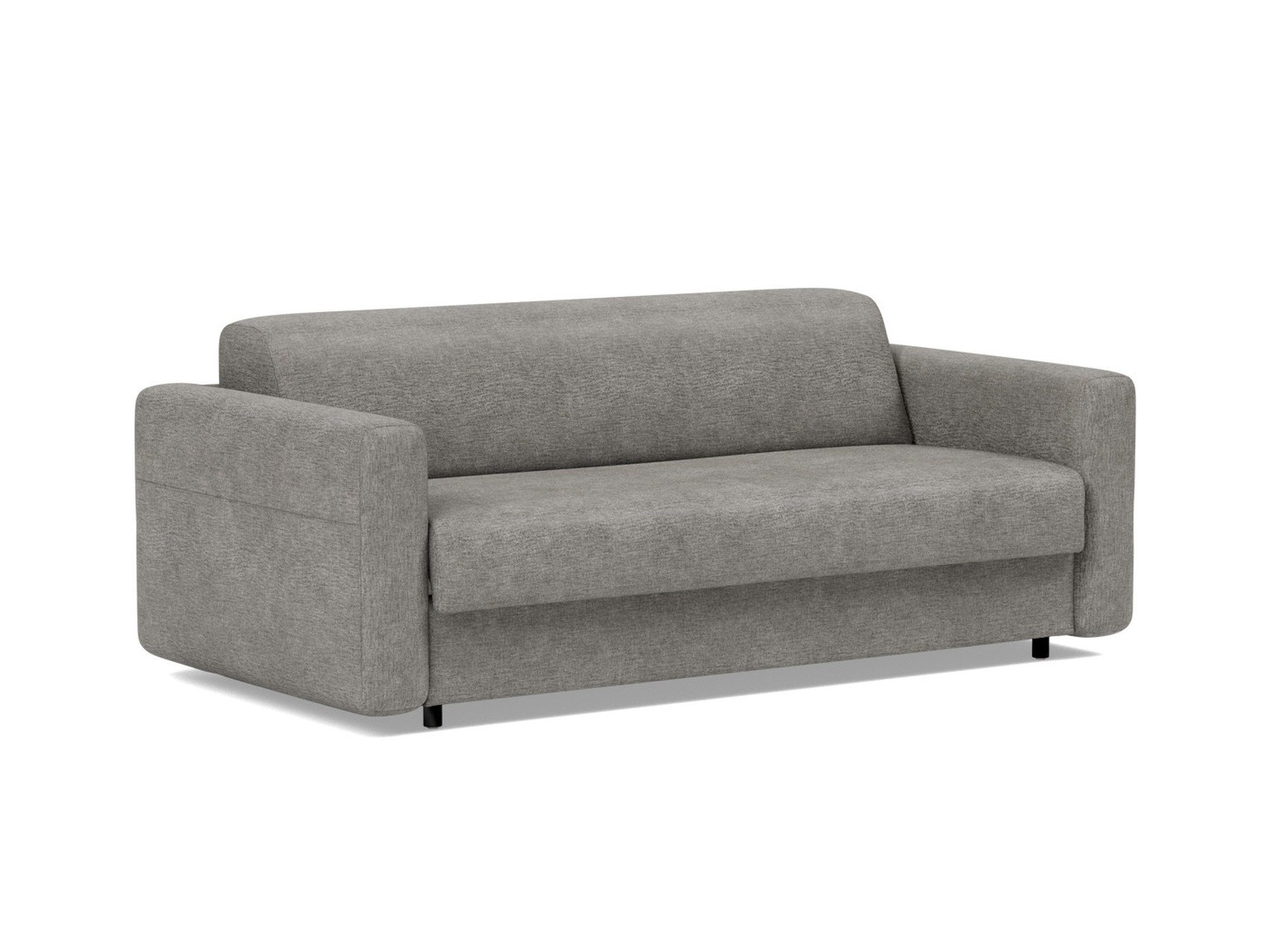 Schlafsofa Killian mit Memory-Matratze 140 Flachgewebe Avella 282-Warm-Grey