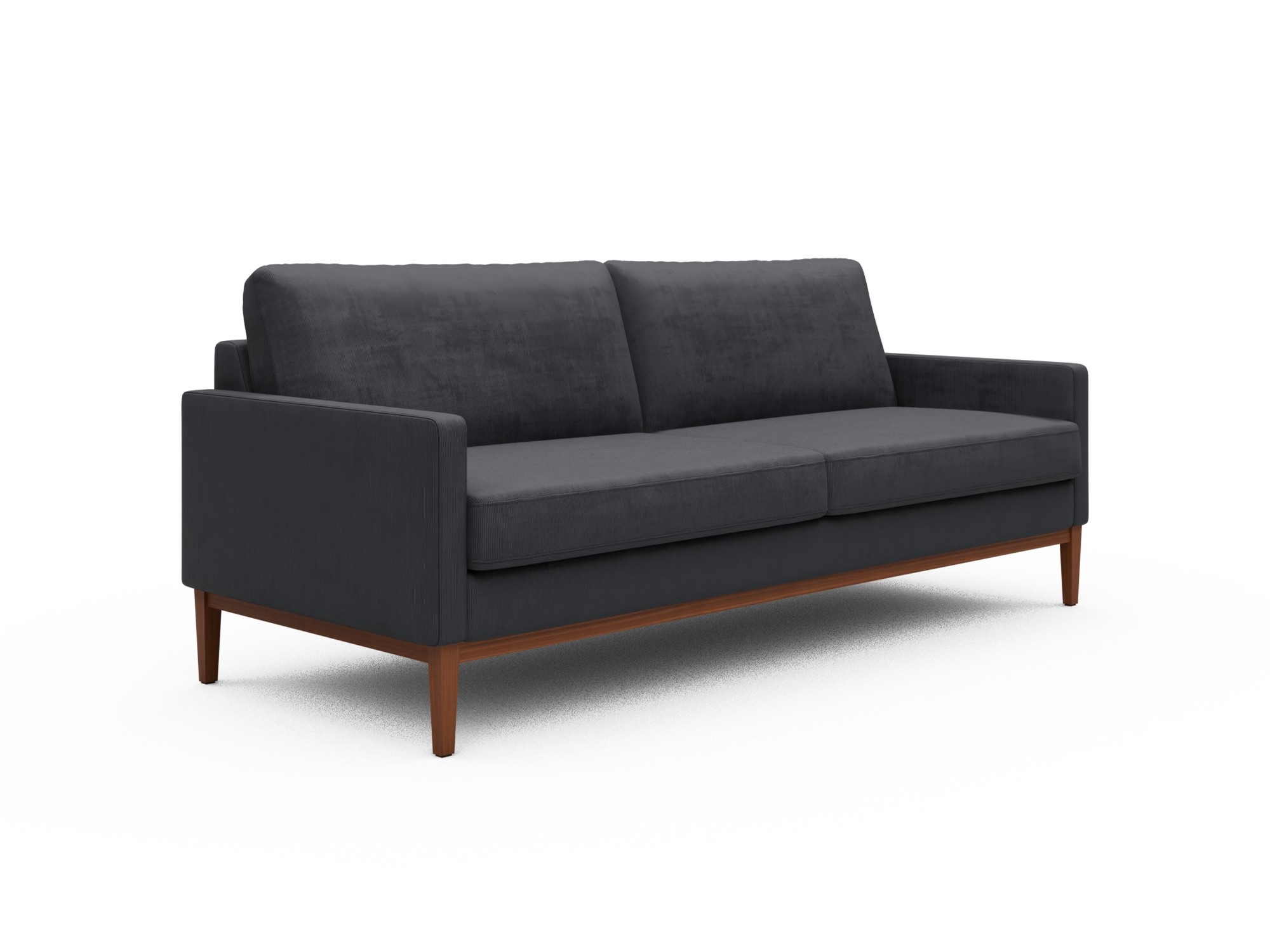Skandi Home Sofa Bodo 3-Sitzer Cordufine-Slate-Grey moebelfaktor