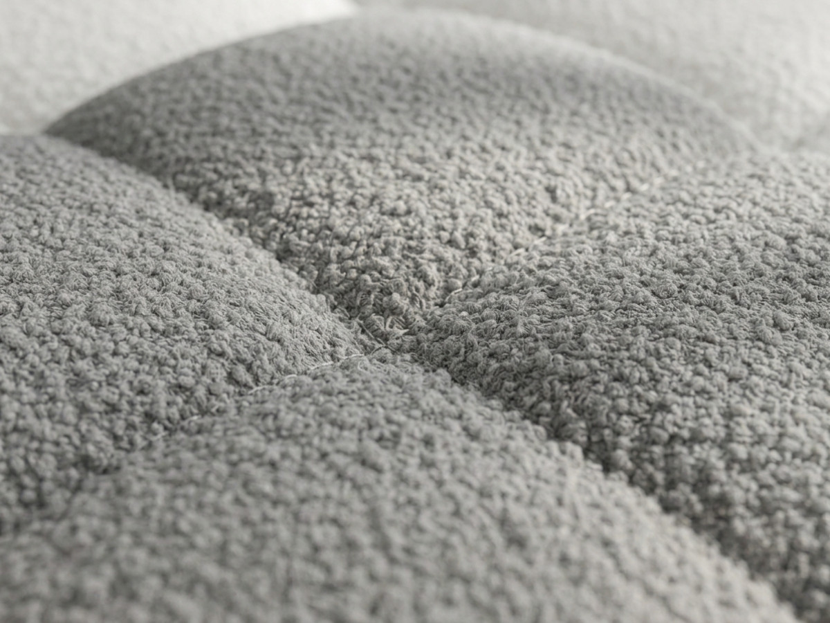 Bobochic Madison Ecksofa mit Schlaffunktion und Bettkasten Stoff Taupe