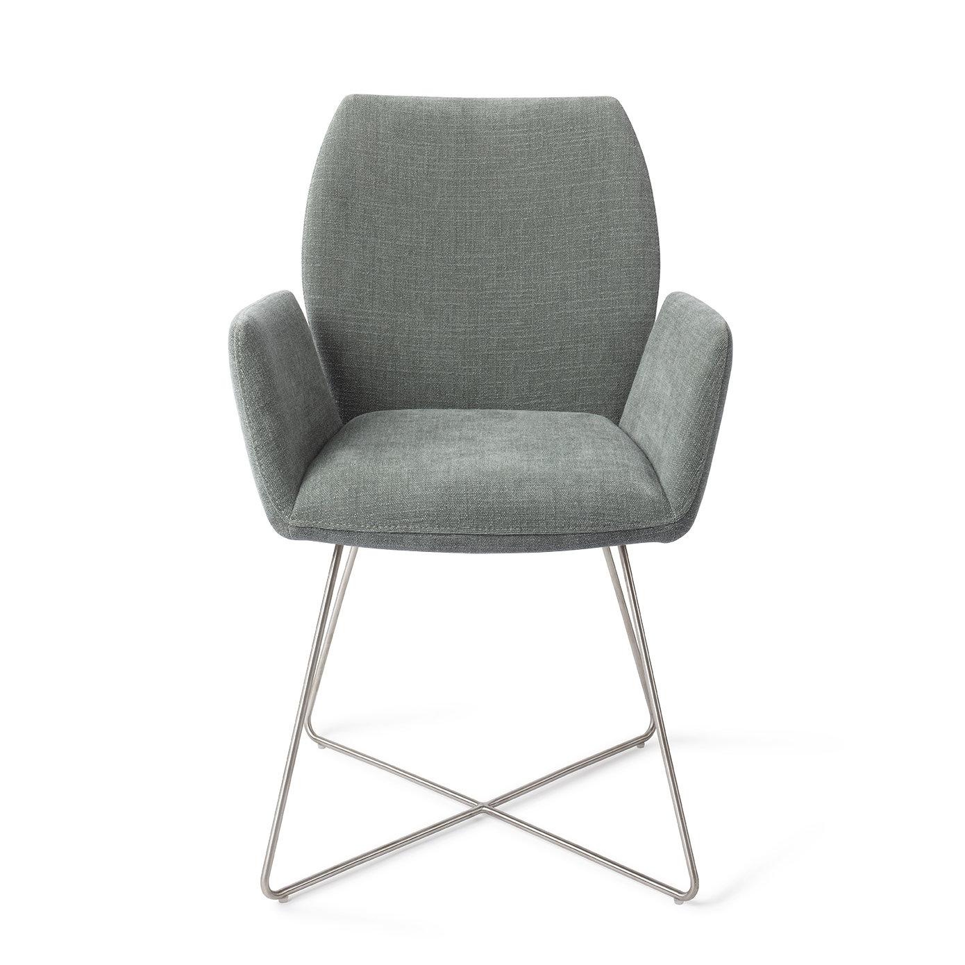 Jesper Home Esszimmerstuhl Misaki Breezy Blue Cross Stahl