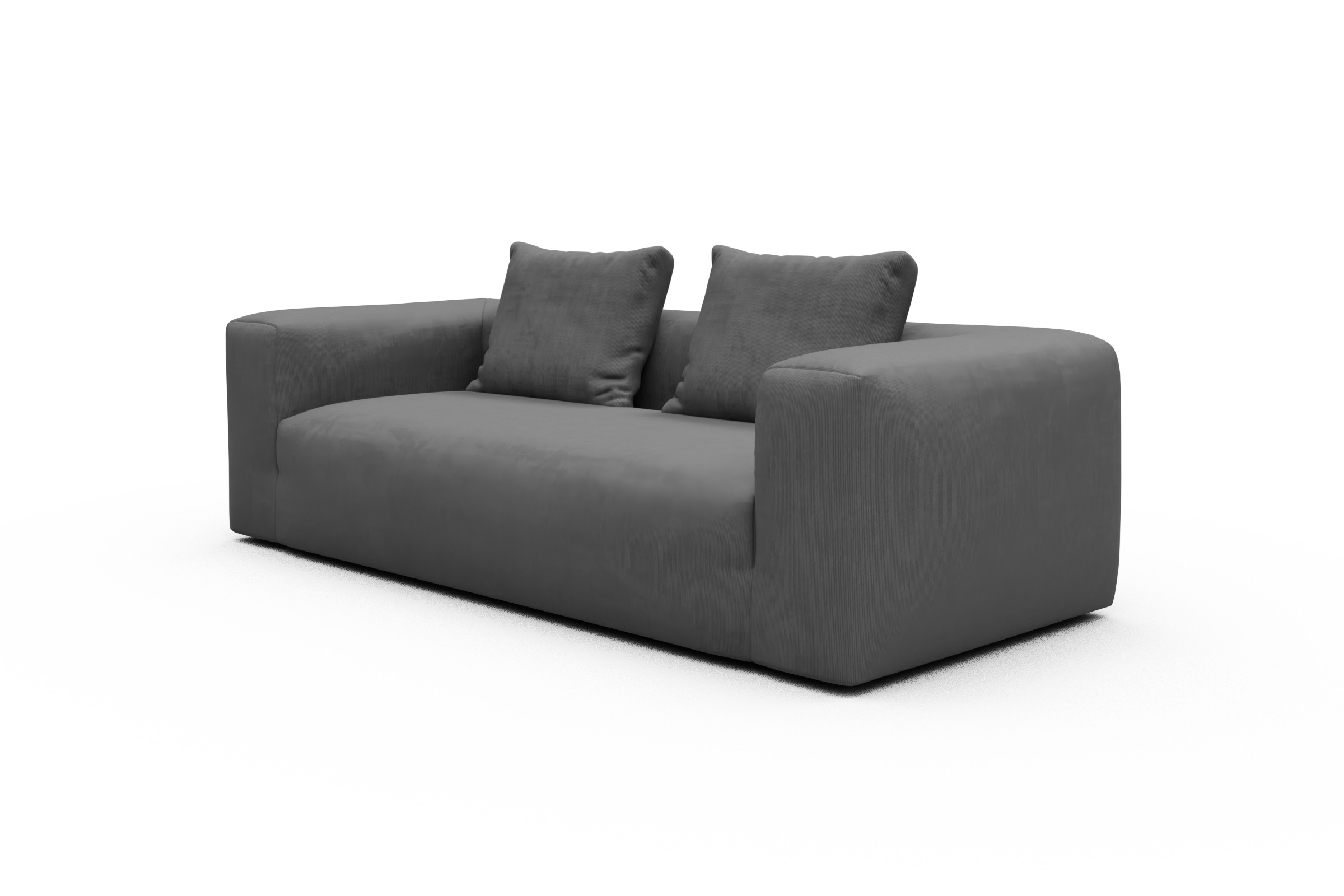 Sofa Fred 3-Sitzer Cordufine-Grey