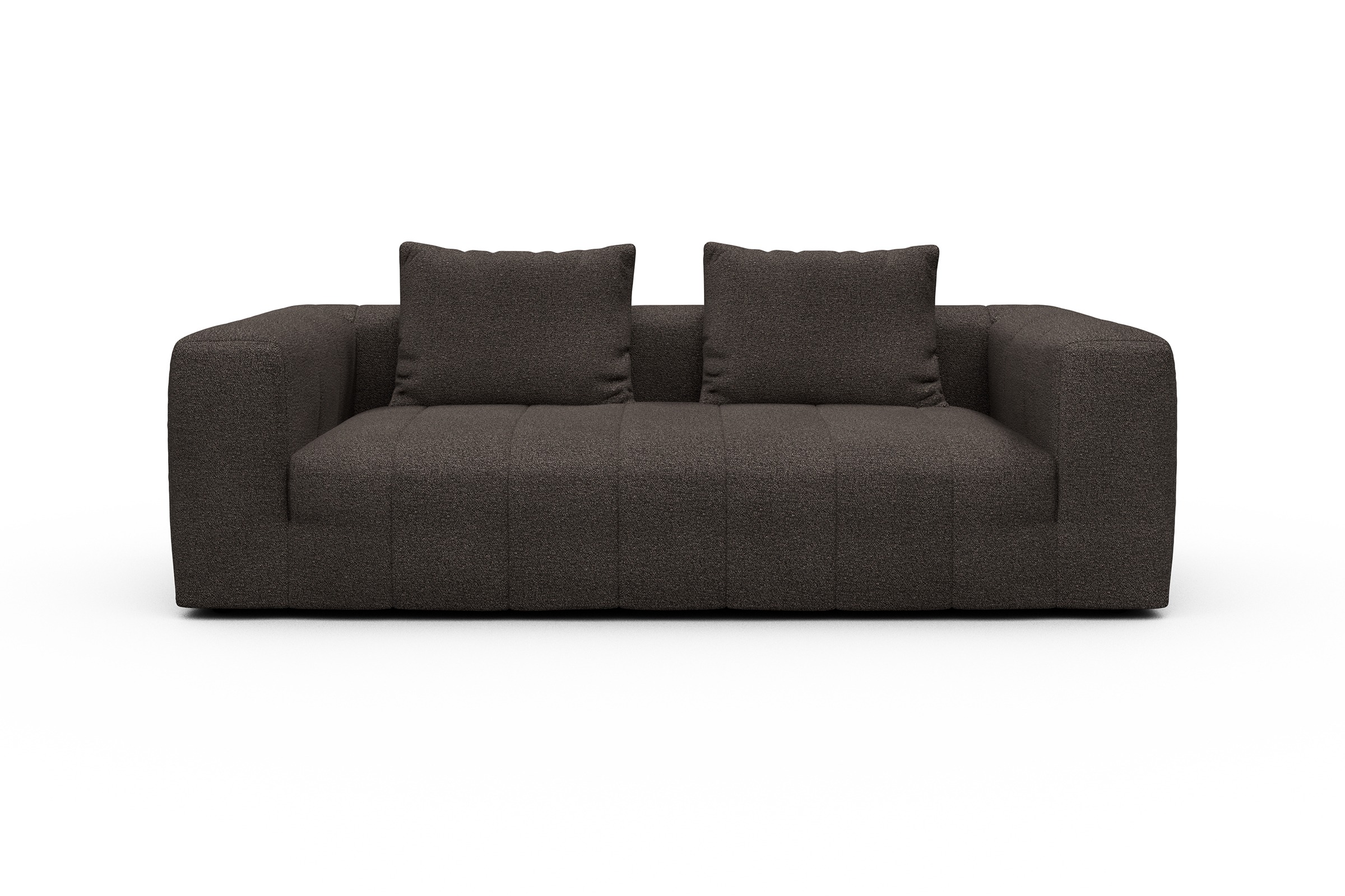 Sofa Hugo 3-Sitzer Boucle-Taupe