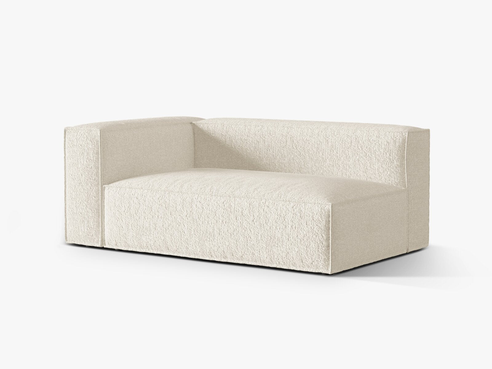 Micadoni Modul Nuria Groß 3-Sitzer Links Boucle Elfenbein