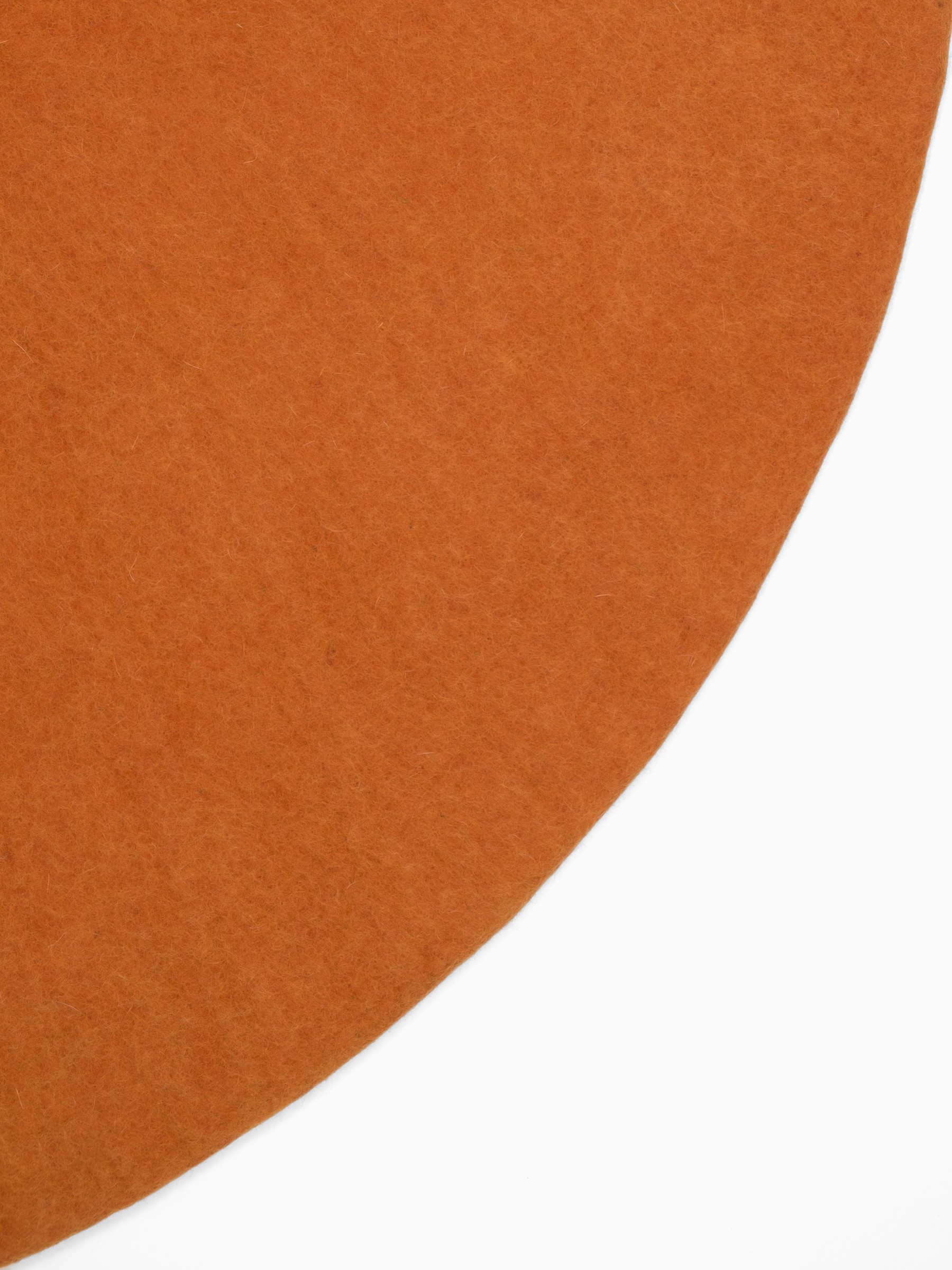 myfelt Afra Filzteppich Orange rund Ø 50 cm