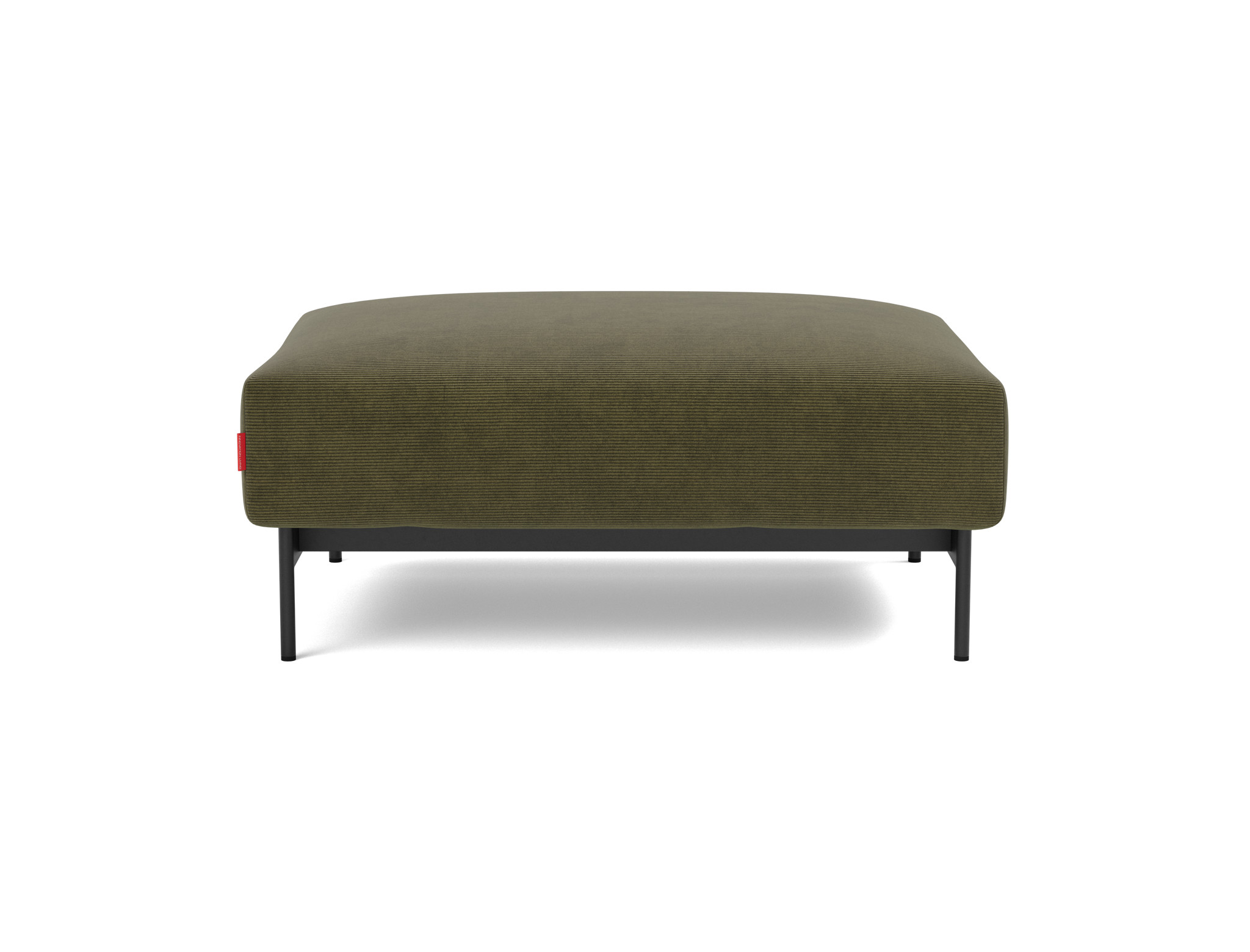 Hocker Malloy Kord Cordufine 316-Pine-Green Beine Schwarzes Metall