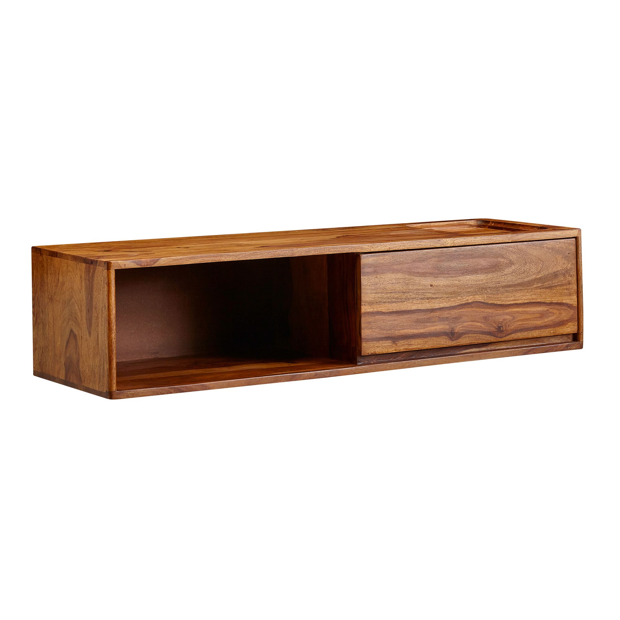 TV-Board Laugarvatn Sheesham Massivholz Braun 108 × 34 × 25 cm