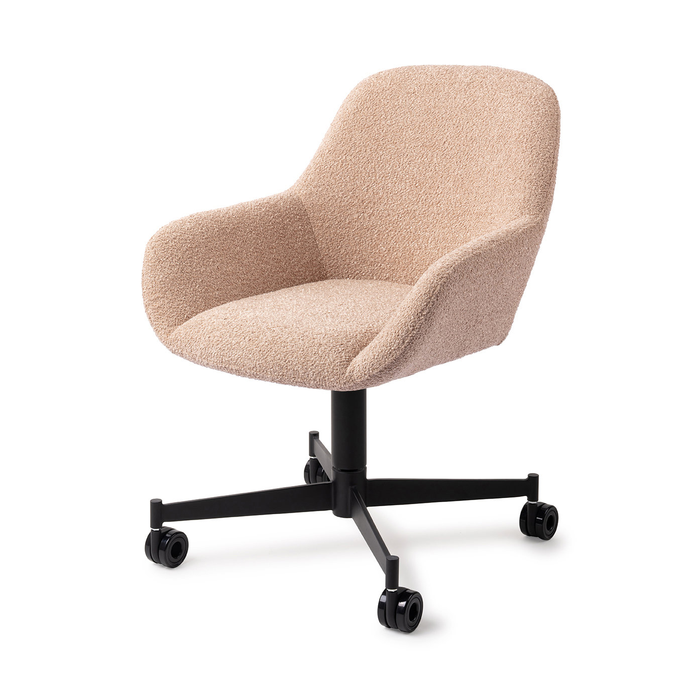 Jesper Home Esszimmerstuhl Kushi Flax Relax Caster Schwarz