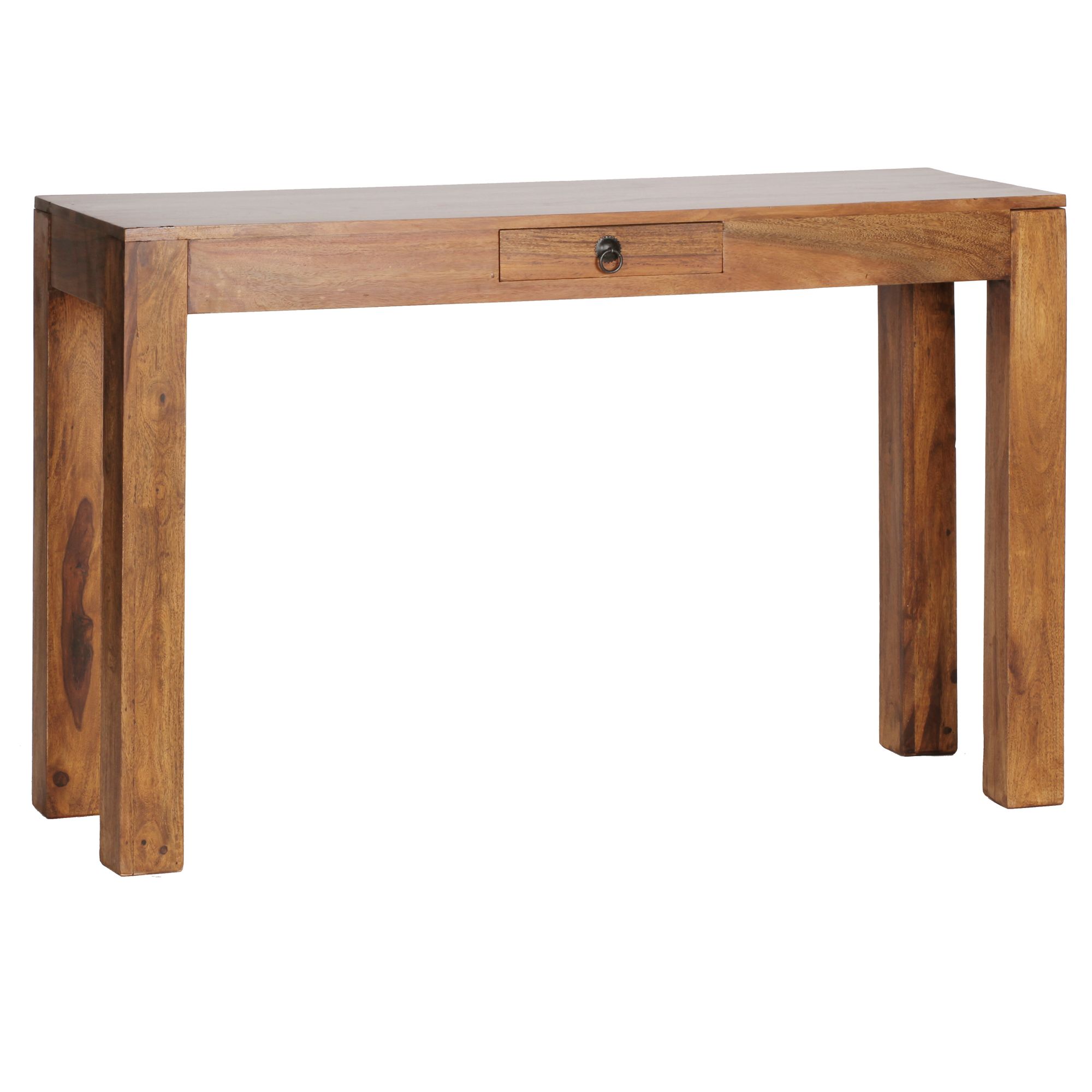 Konsolentisch Aalvik Massivholz Dunkelbraun 120 × 40 × 70 cm