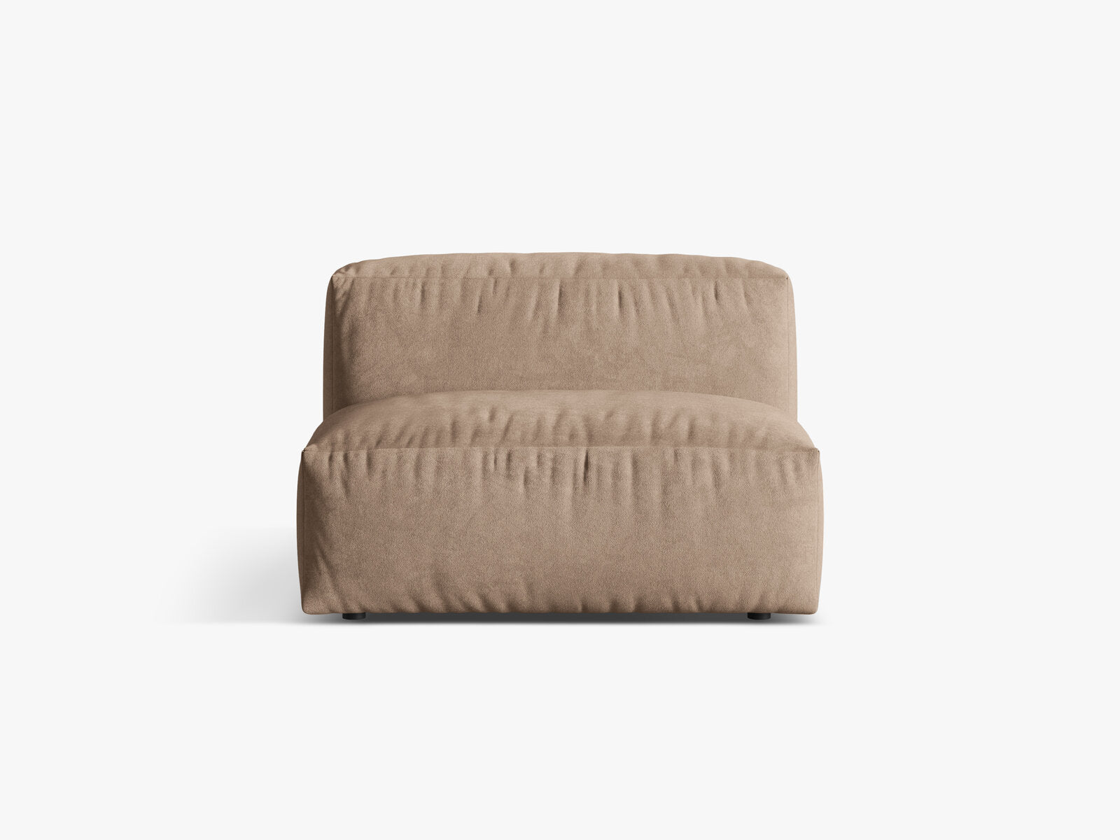 Micadoni Modul Martina 1-Sitzer Samt Vogue Dunkelbeige