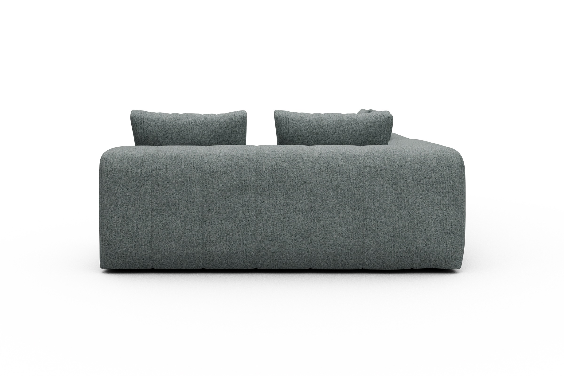 Ecksofa Hugo 2x 2,5-Sitzer Armlehne links Casone-Light-Mixed-Green