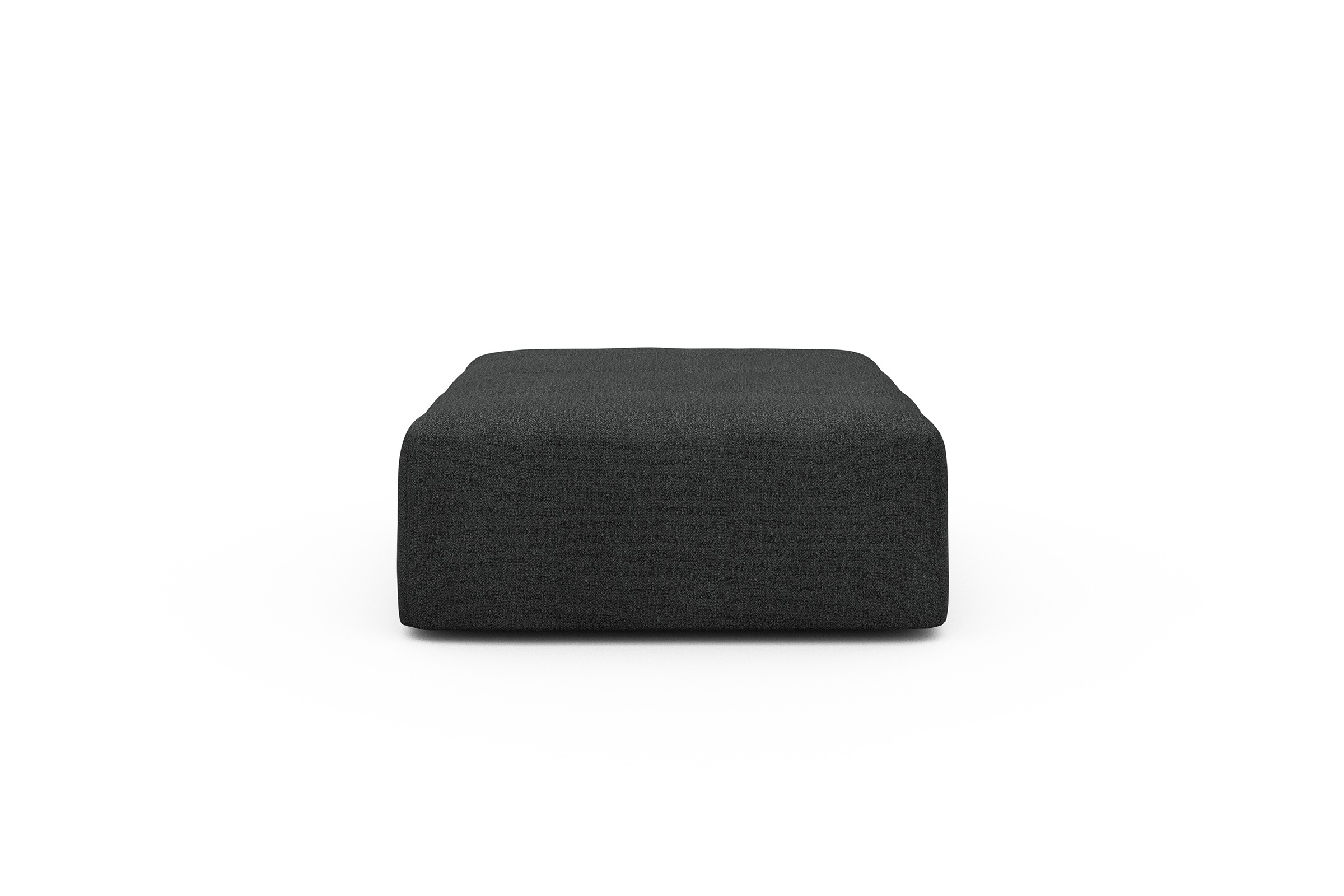 Sitzhocker Hugo Ottomane Boucle-Charcoal