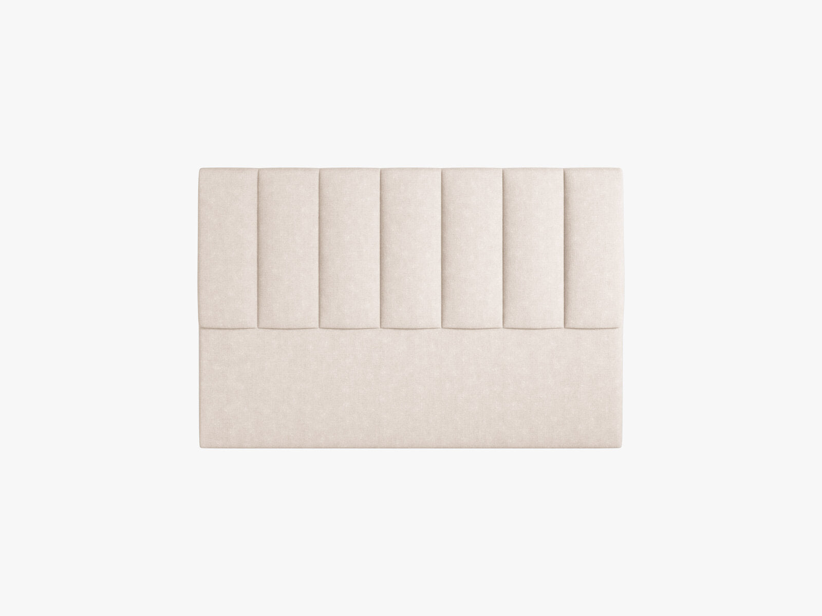 Micadoni Marl Samtiger Kopfteil 140 cm (H 95 cm) Strukturierter Stoff Liberty Beige 140x95