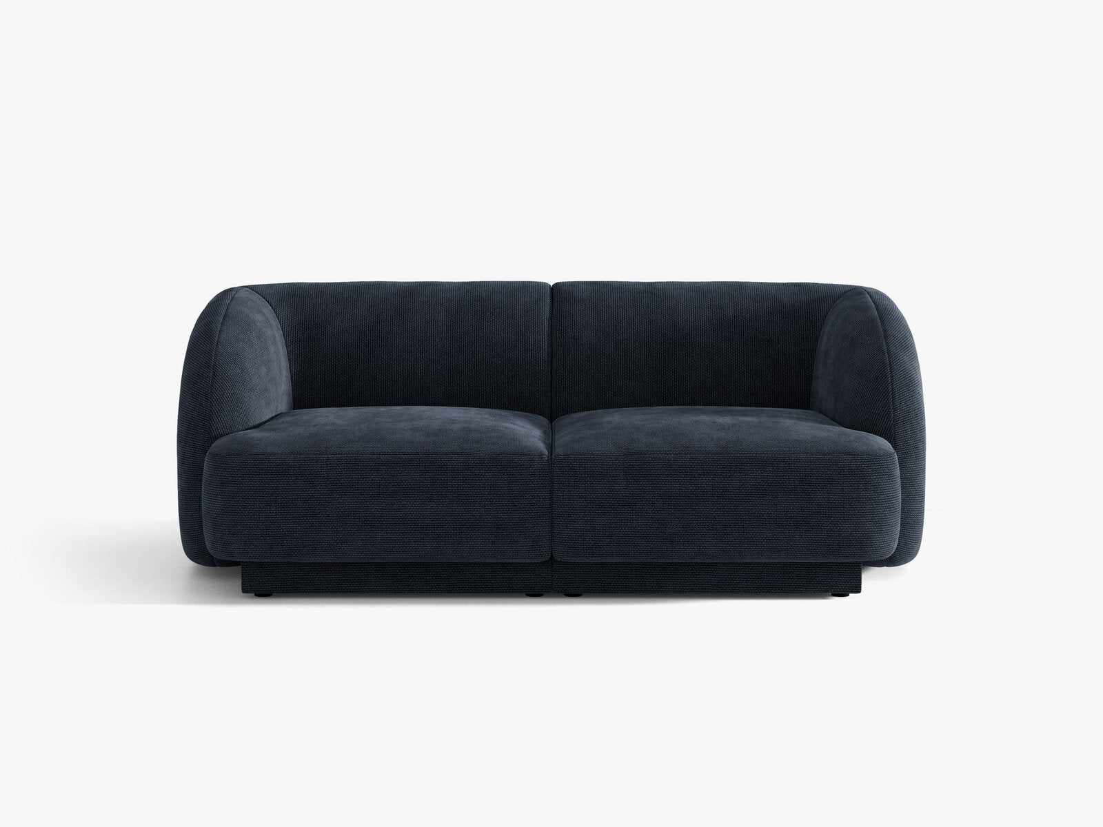 Micadoni Sofa Miley 2-Sitzer Chenille Eden Marineblau