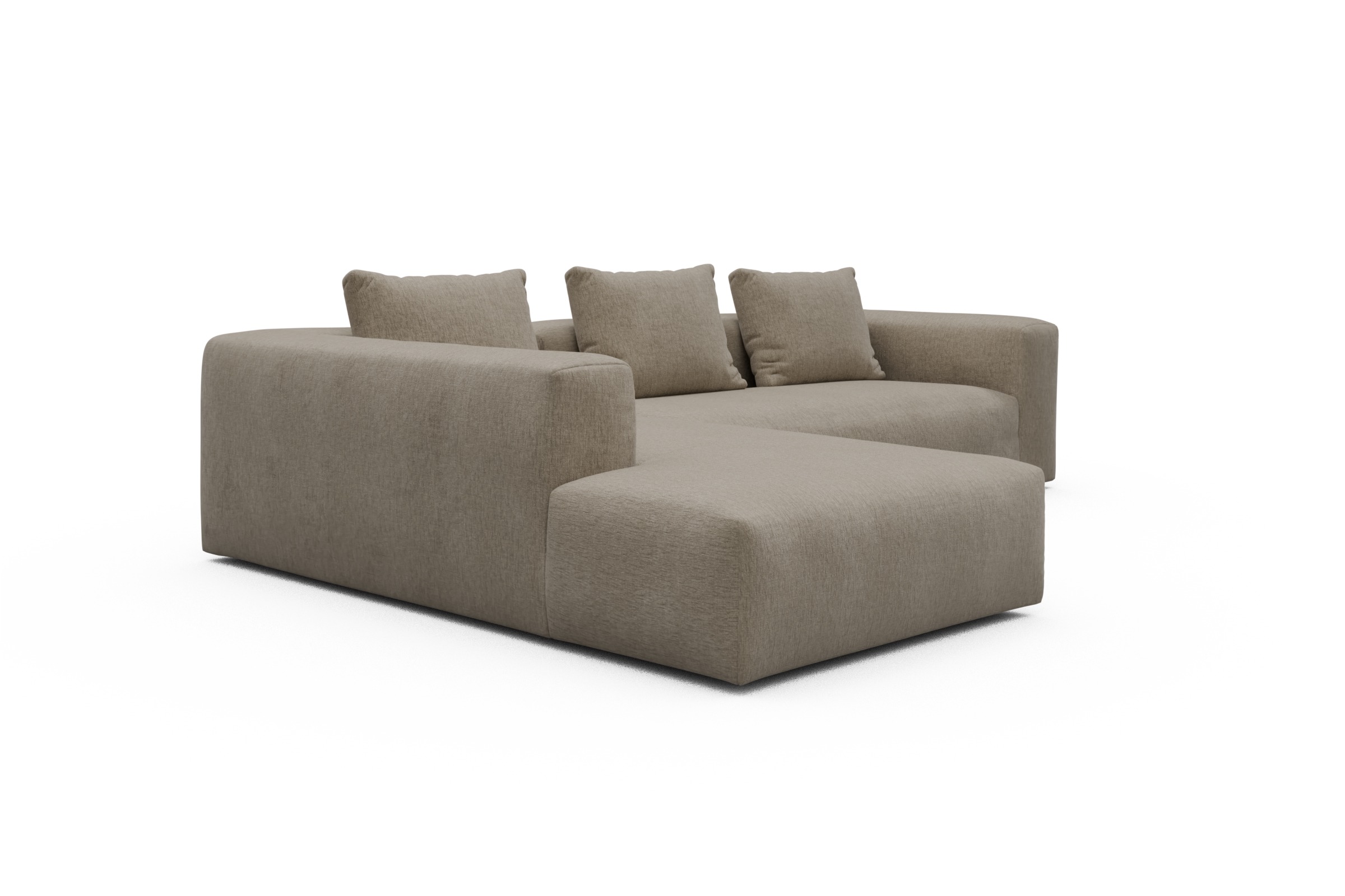 Ecksofa Fred Relax-Ecke links mit 2,5-Sitzer Smooth-Belge