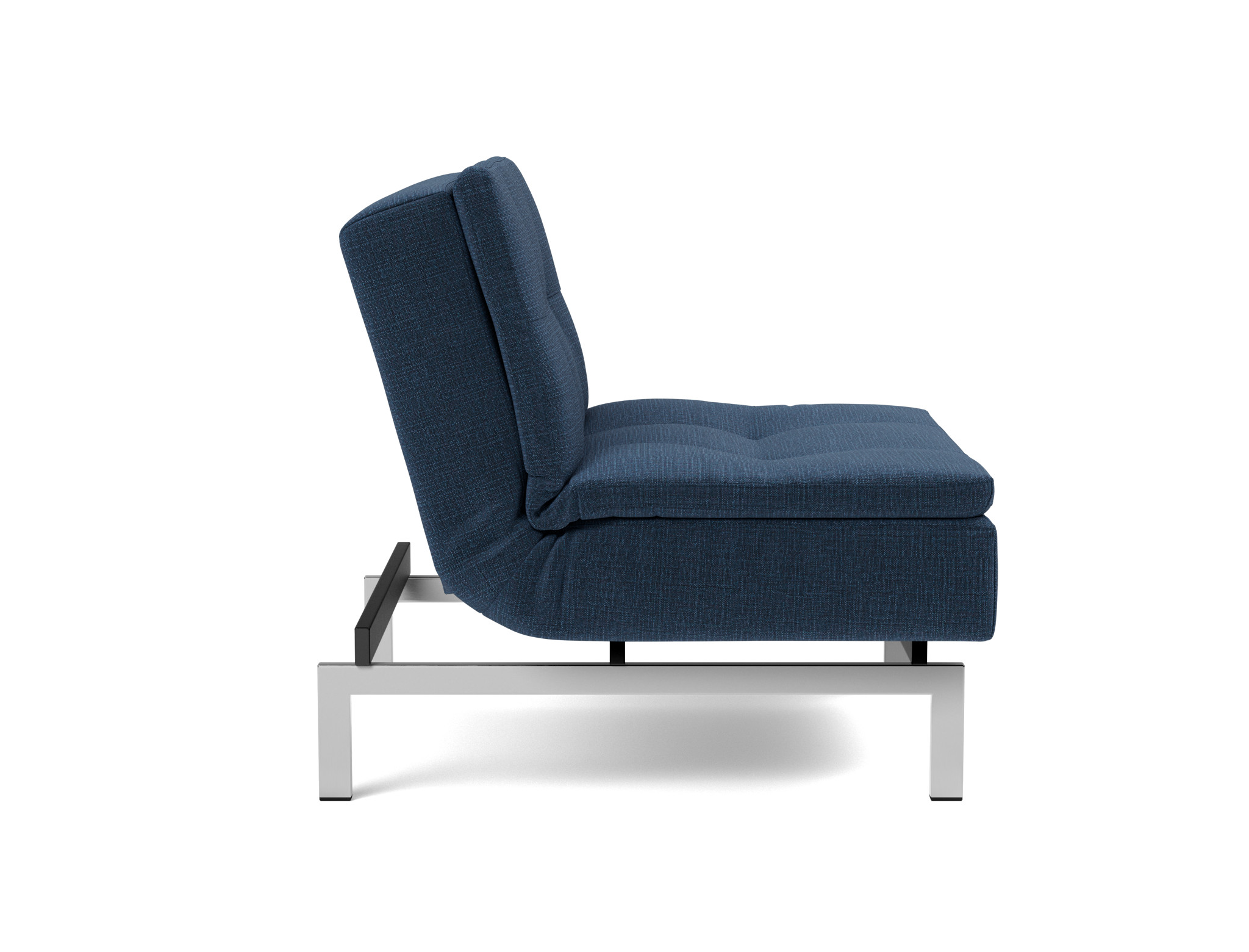 Sessel Dublexo Chenille Esina 414-Indigo-Blue Beine Chrom