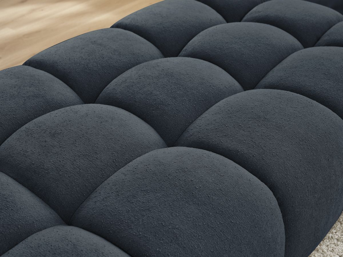 Bobochic Everest Pouf 166 × 100 cm Strukturstoff Dunkelblau