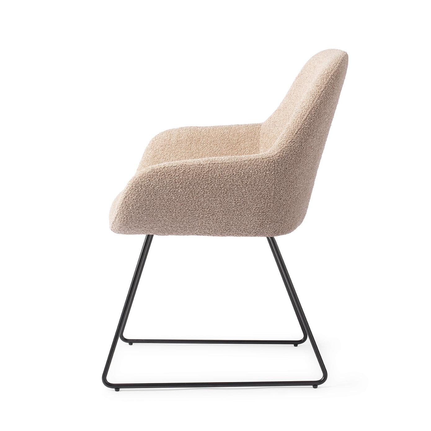 Jesper Home Esszimmerstuhl Kushi Flax Relax Slide Schwarz
