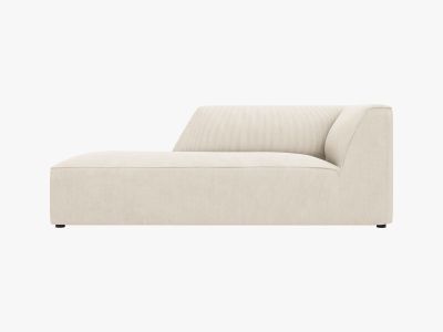Micadoni Recamiere Ruby 1-Sitzer Kord Scala Helles Beige Links
