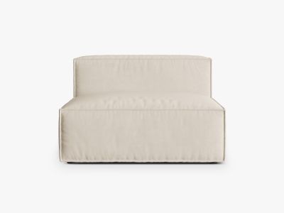 Micadoni Modul Nuria 2-Sitzer Samt Paris Beige