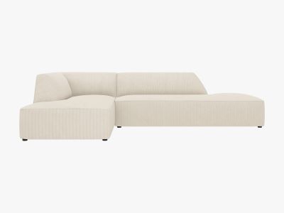 Micadoni Ecksofa Ruby 4-Sitzer Kord Scala Helles Beige Links