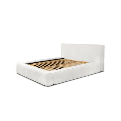 Polsterbett Delano Boucle 140x200 mit Holzrahmen Euphoria 01 Ivory