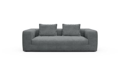 Sofa Hugo 3-Sitzer Strukturierter Stoff Casone 495-Gravel-Grey