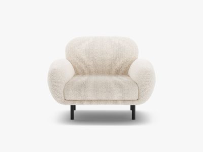 Micadoni Sessel Poppy Chenille Silencio Helles Beige