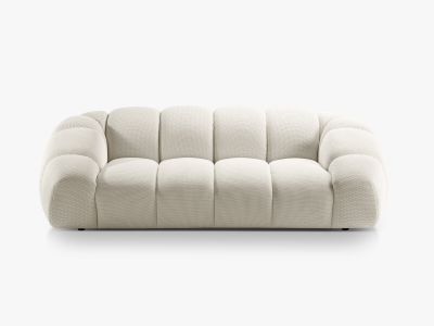 Micadoni Sofa Diana 3-Sitzer XL 3D-Stoff Sonic Helles Beige