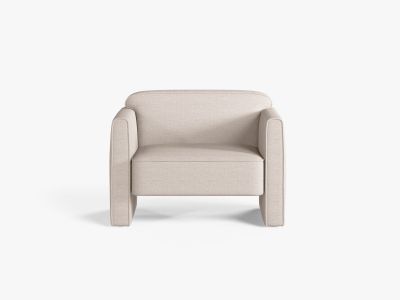 Micadoni Sessel Abby Strukturierter Stoff Heritage Beige