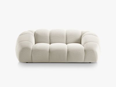Micadoni Sofa Diana 2-Sitzer 3D-Stoff Sonic Helles Beige