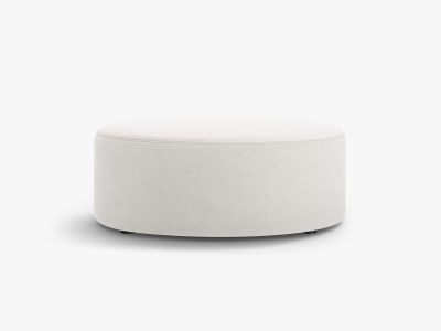 Micadoni Pouf Dia 90cm Boucle Baloo Weiß