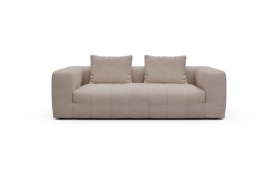 Sofa Hugo 3-Sitzer Strukturierter Stoff Weda 300-Weda-Sand