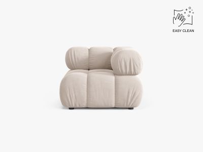 Micadoni symmetrisches Eckmodul Bellis Samt Venus Helles Beige