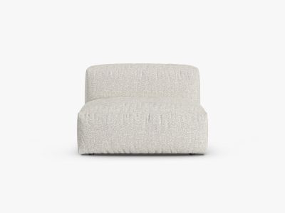 Micadoni Mittelmodul Martina 1-Sitzer 90cm Sitztiefe Boucle Monet Grau Beige Melange