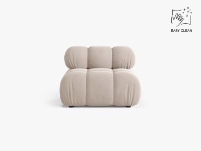 Micadoni Armloses Modul Bellis Samt Venus Helles Beige