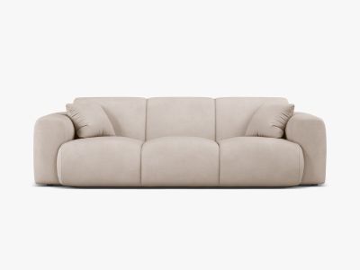 Micadoni Sofa Molino 3-Sitzer Strukturierter Stoff Rebel Beige