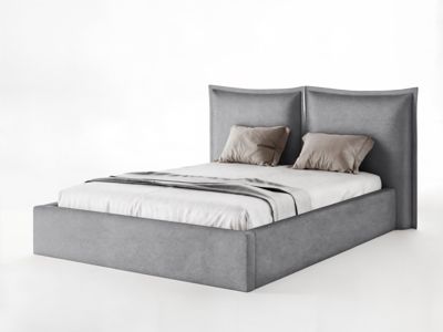 Polsterbett Verona Flachgewebe 140x200 mit Holzrahmen Raven 13